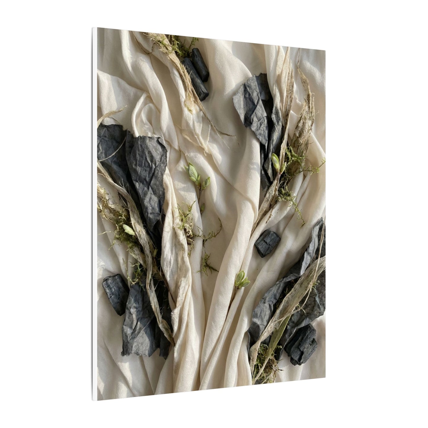 Spring Silk Drape Texture Canvas Art | Warm Decor