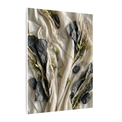 Spring Silk Drape Texture Canvas Art | Warm Decor