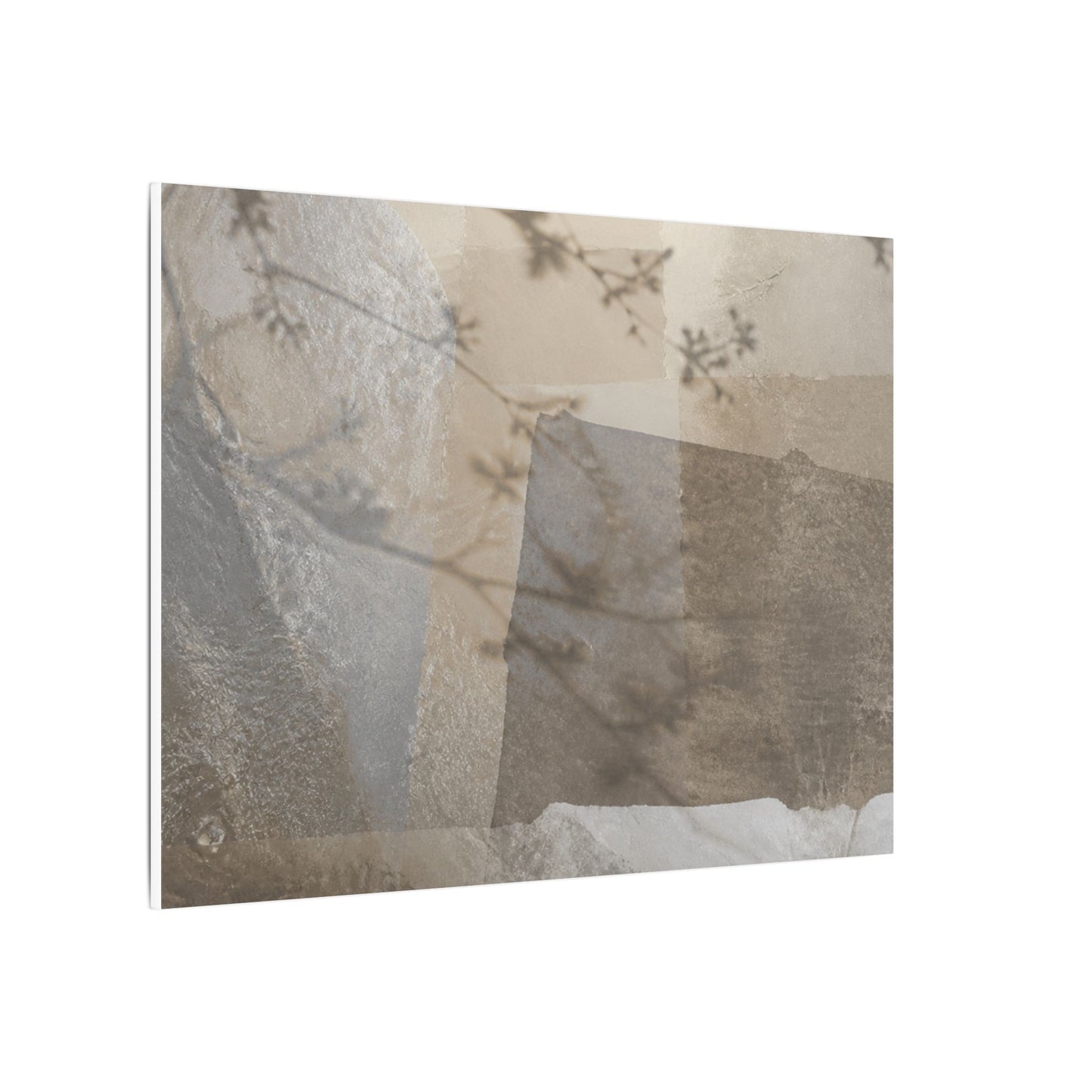 Neutral Shadow Play Canvas Art - Texture Japandi