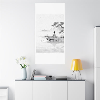 Meditation Harmonious Zen Ukiyo-e Canvas Art