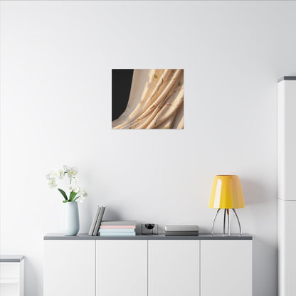 Golden Hour Silk Drape Canvas Art - Kintsugi Fukinsei