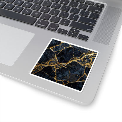 Kintsugi Gold Vein Sticker Art Print