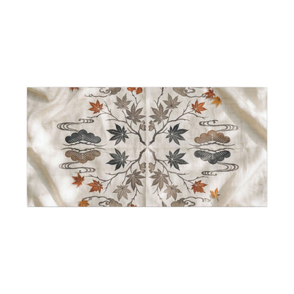 Elegant Silk Drape Canvas Art - Japanese Pattern Japandi