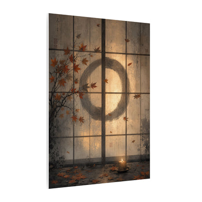 Shoji Screen Texture Canvas Art | Earthy Japandi Art