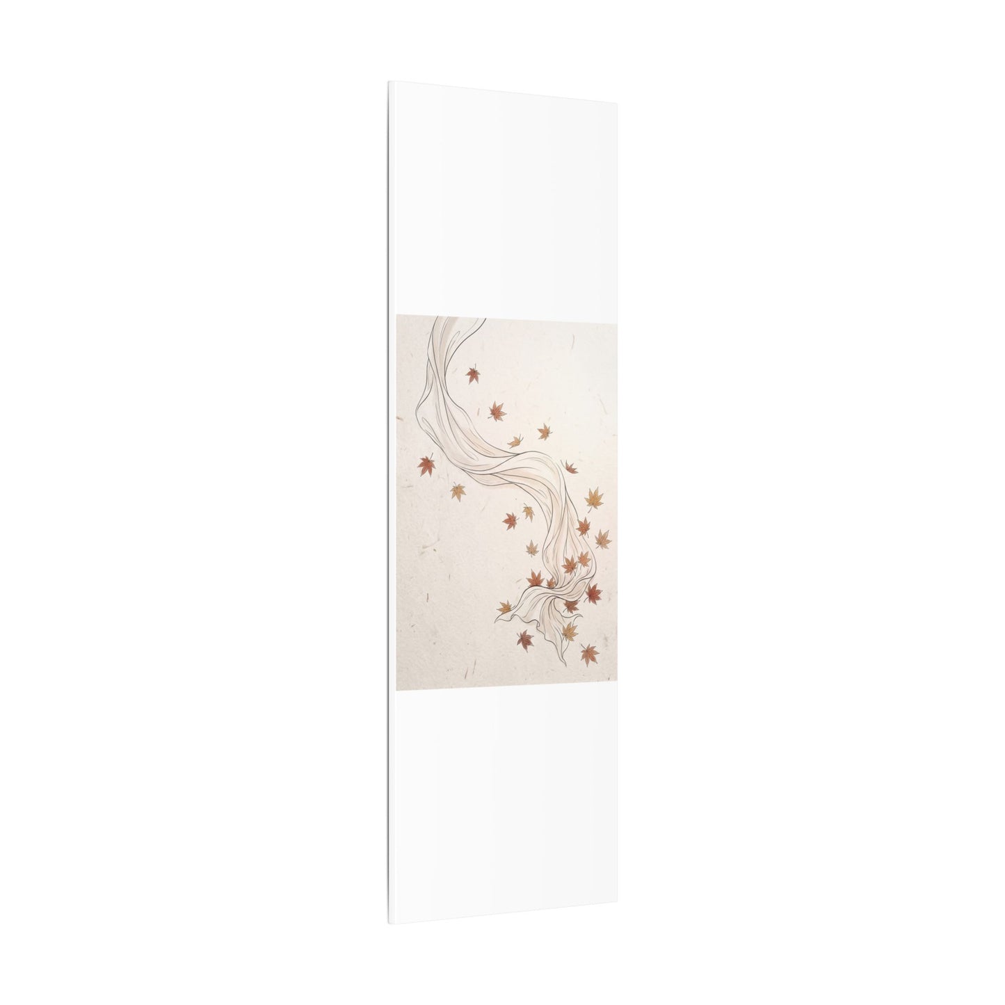 Japandi Silk Drape in Dawn | Minimal Line Canvas Art