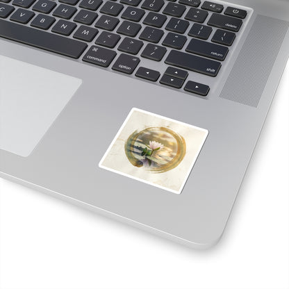 Golden Hour Lotus Flower Sticker - Zen Ma