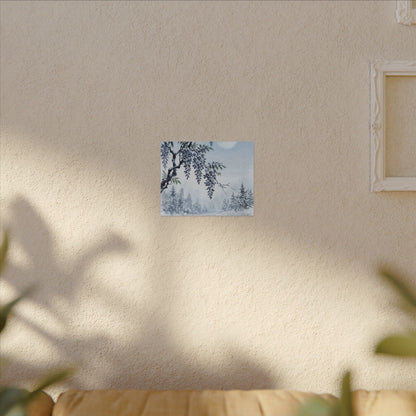 Seijaku Wisteria Canvas Art - Zen Sumi E