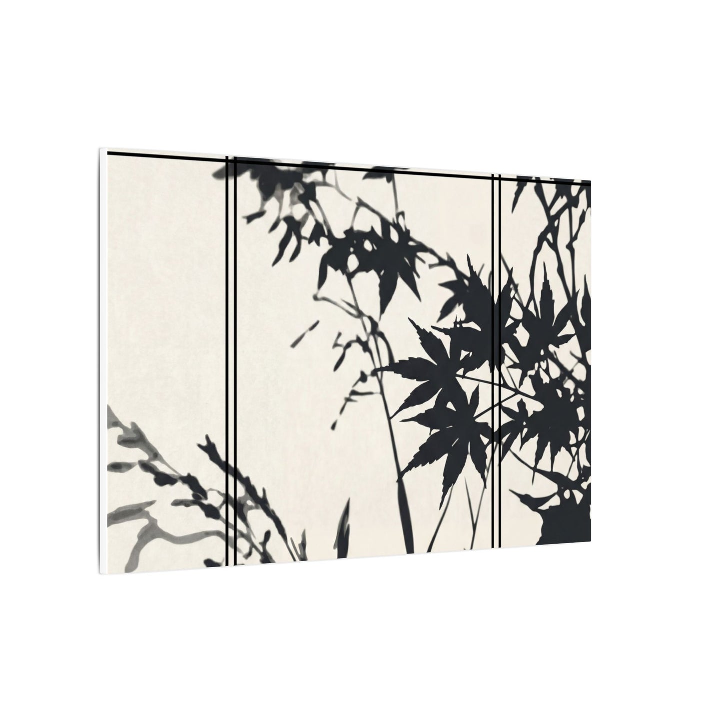 Shoji Screen Canvas Art | Summer Japandi Minimal Line Art