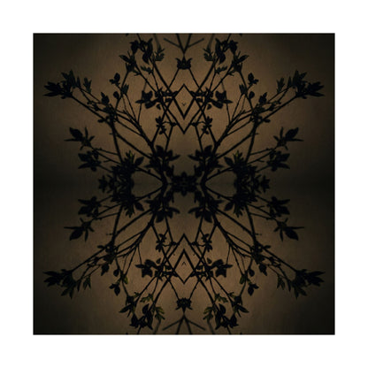 Shadow Play Wall Art Print | Spring Dark Japandi Shadow Zen Art