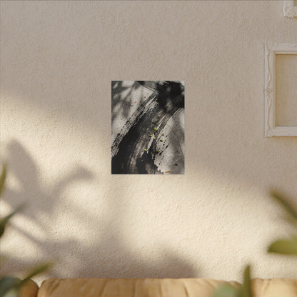 Ink Brushstroke Canvas Art | Spring Dark Japandi Moody Minimal Art