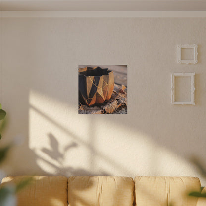 Paper Fold Gold Repair Canvas Art | Philosophical Kintsugi Art
