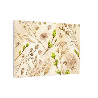 Spring Dried Flowers Watercolor Canvas Art | Earthy Decor