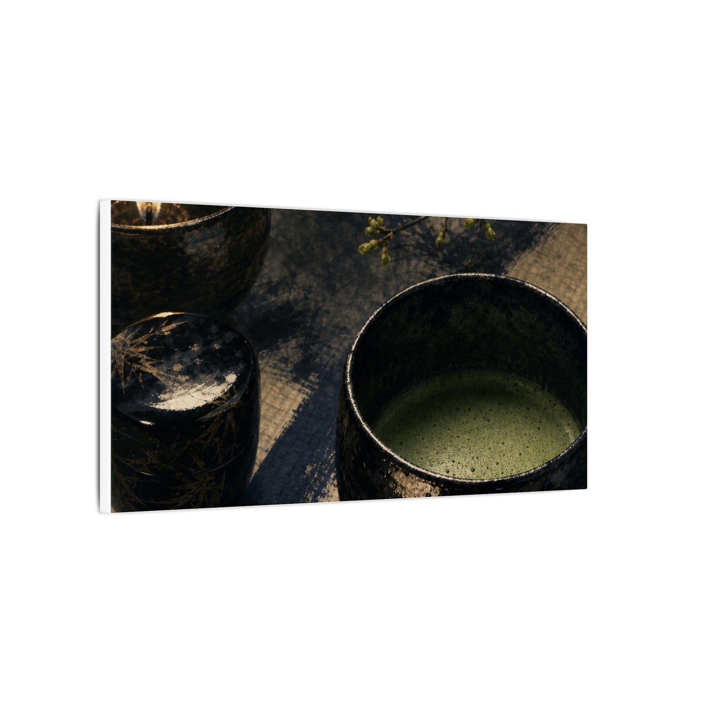 Ma Tea Ceremony Canvas Art - Zen Sumi E