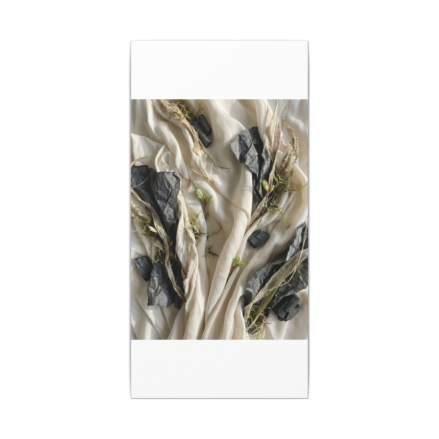 Spring Silk Drape Texture Canvas Art | Warm Decor