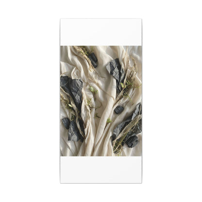 Spring Silk Drape Texture Canvas Art | Warm Decor