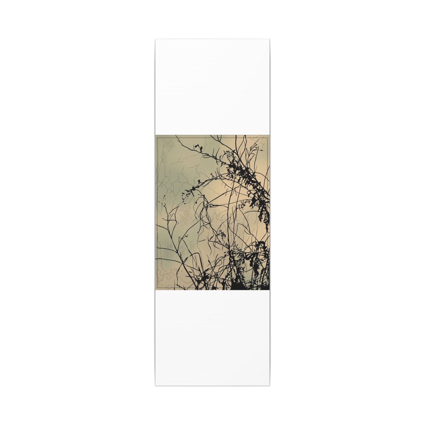 Golden Hour Shadow Play Canvas Art - Japandi Mono No Aware