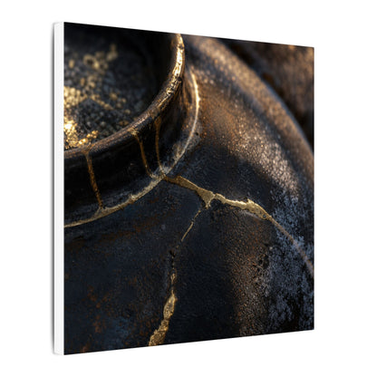 Kintsugi Rust Patina in Golden Hour | Broken Beauty Canvas Art