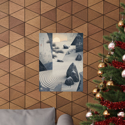 Dawn Rock Garden Wall Art Print - Zen Seijaku