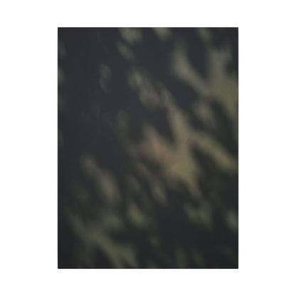 Dappled Shadow Play Canvas Art - Dark Japandi Ma