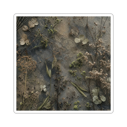 Spring Dried Flowers Japanese Pattern Sticker | Neutral Decor