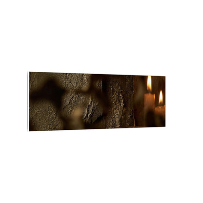Shadow Play Dark Texture Canvas Art | Moody Dark Japandi Art