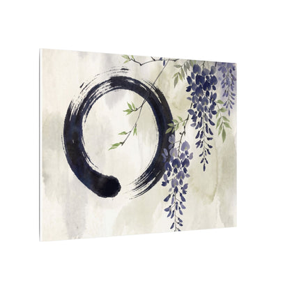 Wisteria Enso Canvas Art | Serene Zen Art