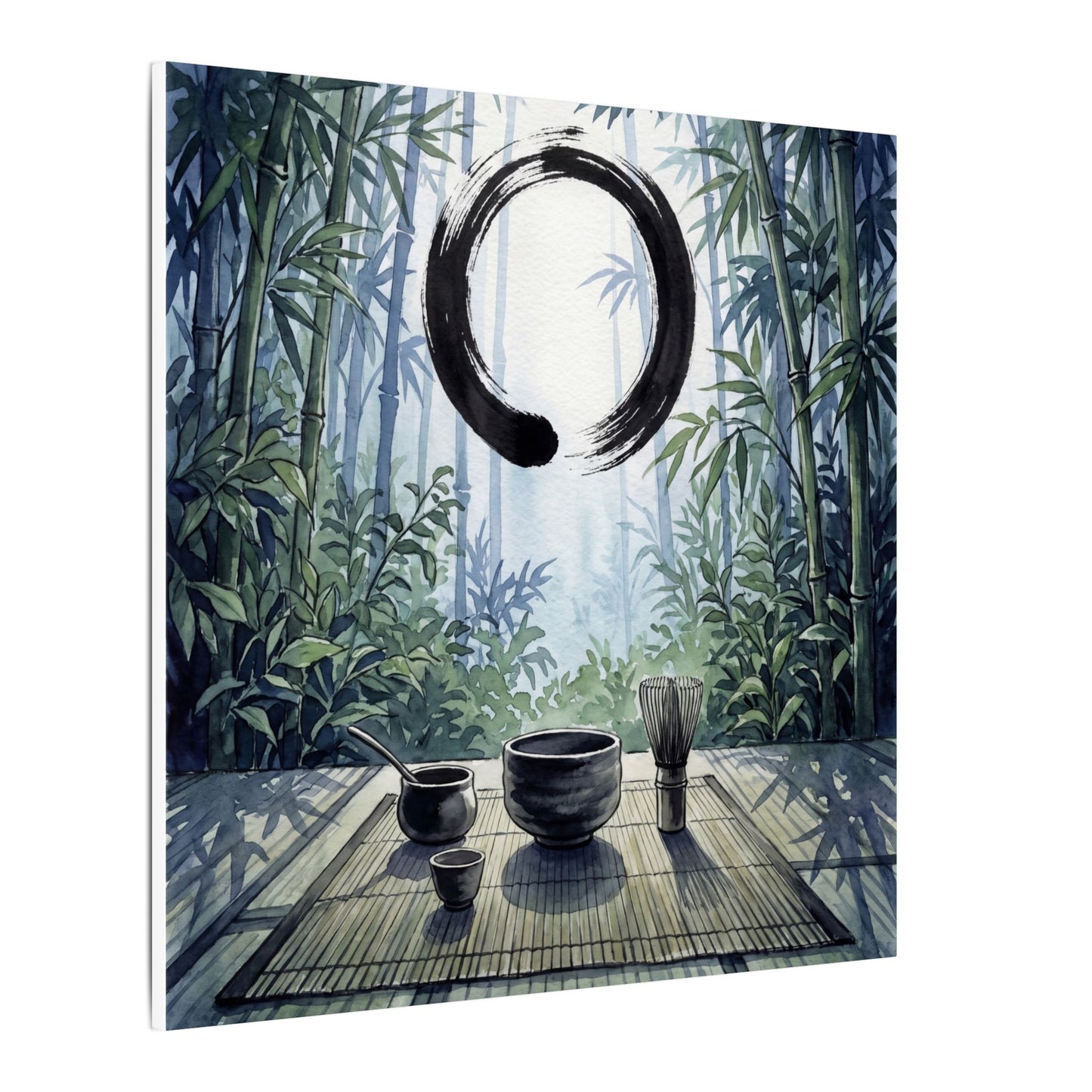 Seijaku Tea Ceremony Canvas Art - Zen Enso