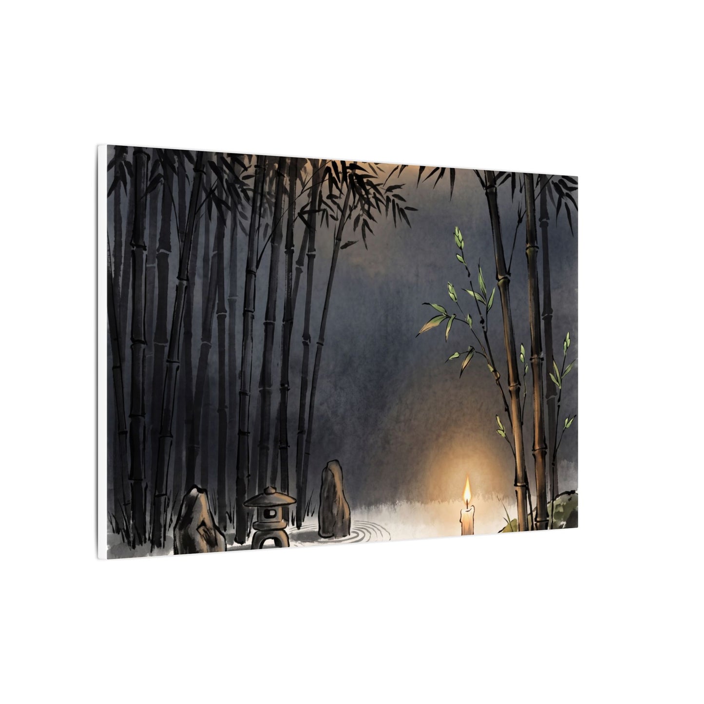 Tranquil Bamboo Grove Canvas Art - Karesansui Zen
