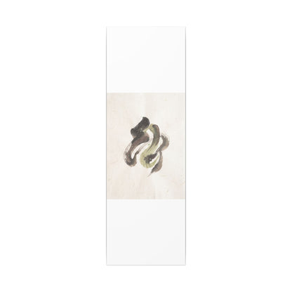 Ink Brushstroke Canvas Art | Spring Japandi Japanese Pattern Art