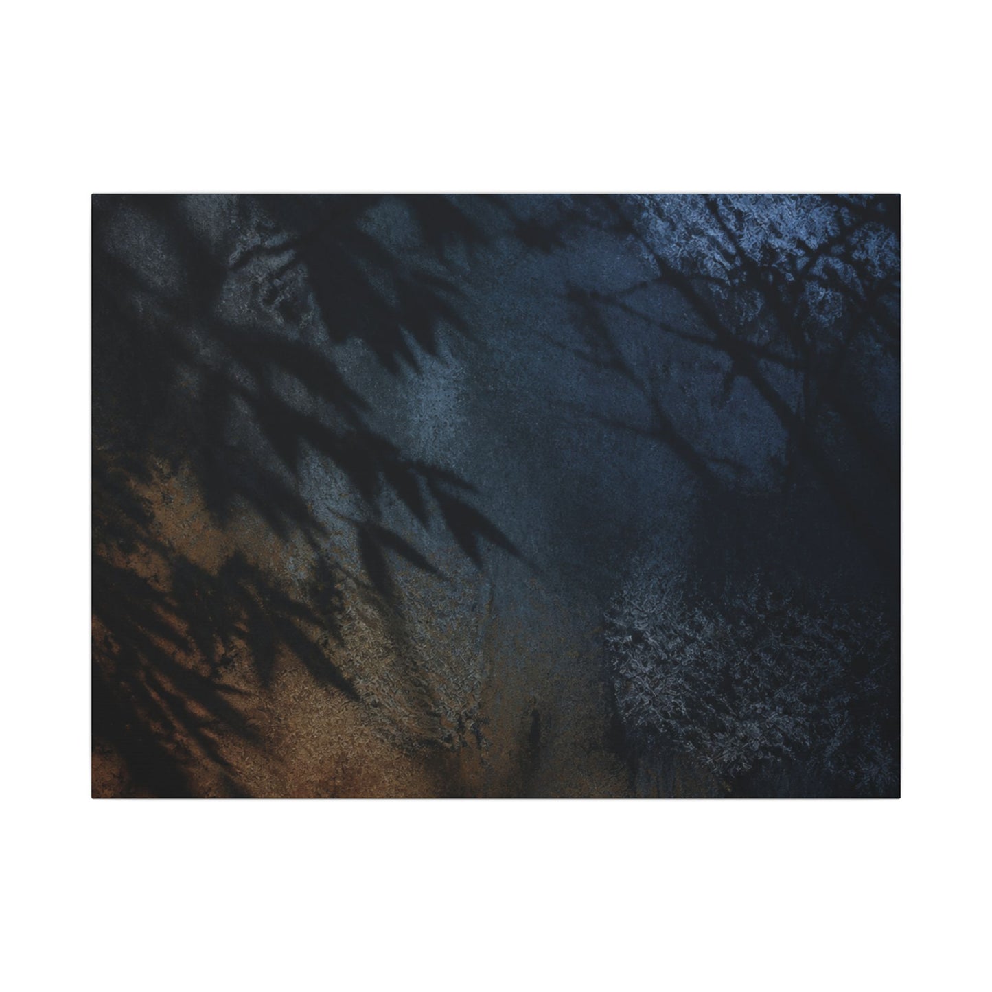 Kanso Shadow Play Canvas Art - Dark Japandi Shadow Zen
