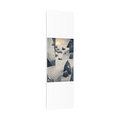 Seijaku Rock Garden Canvas Art - Zen Ukiyo E Inspired