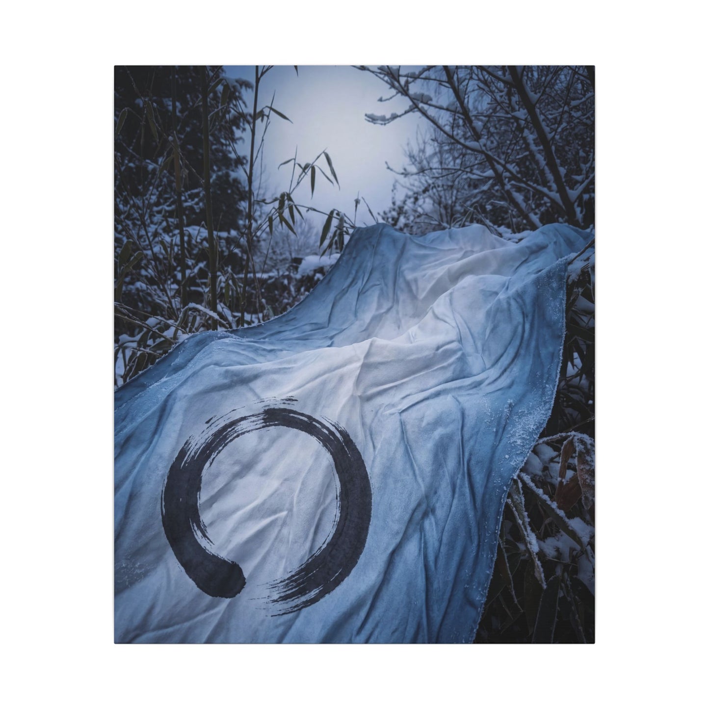 Moonlight Silk Drape Canvas Art - Zen Datsuzoku