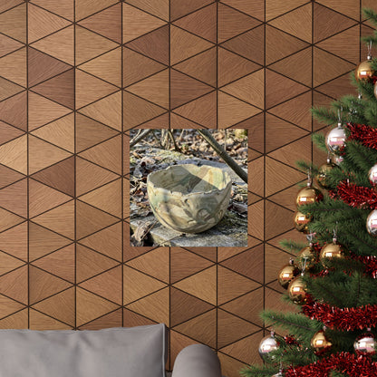 Kanso Ceramic Bowl Wall Art Print - Japandi Japanese Pattern