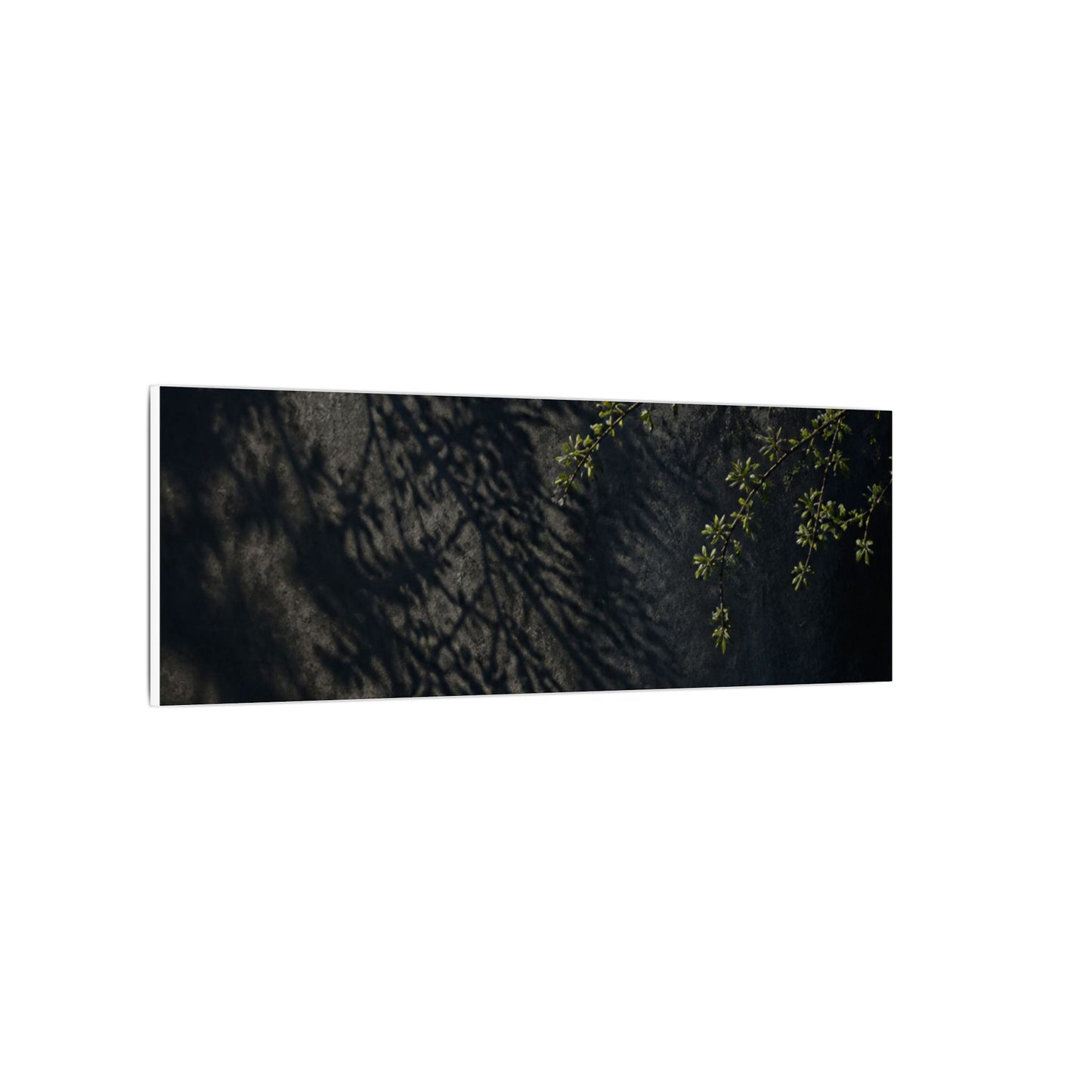 Overcast Shadow Play Canvas Art - Dark Japandi Seijaku