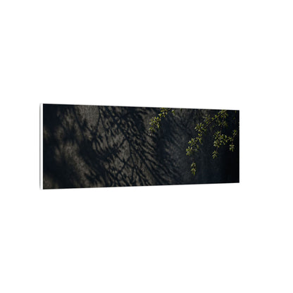 Overcast Shadow Play Canvas Art - Dark Japandi Seijaku