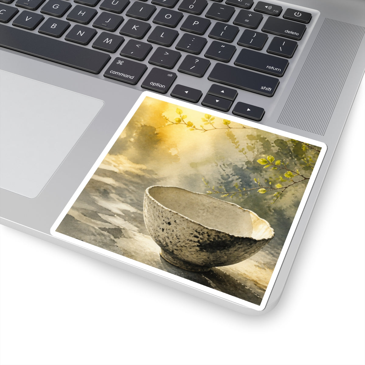 Golden Hour Ceramic Bowl Sticker - Japandi Ma