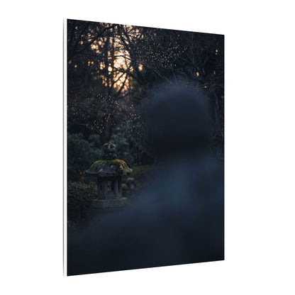 Spring Stone Lantern Moody Minimal Canvas Art | Bold Decor