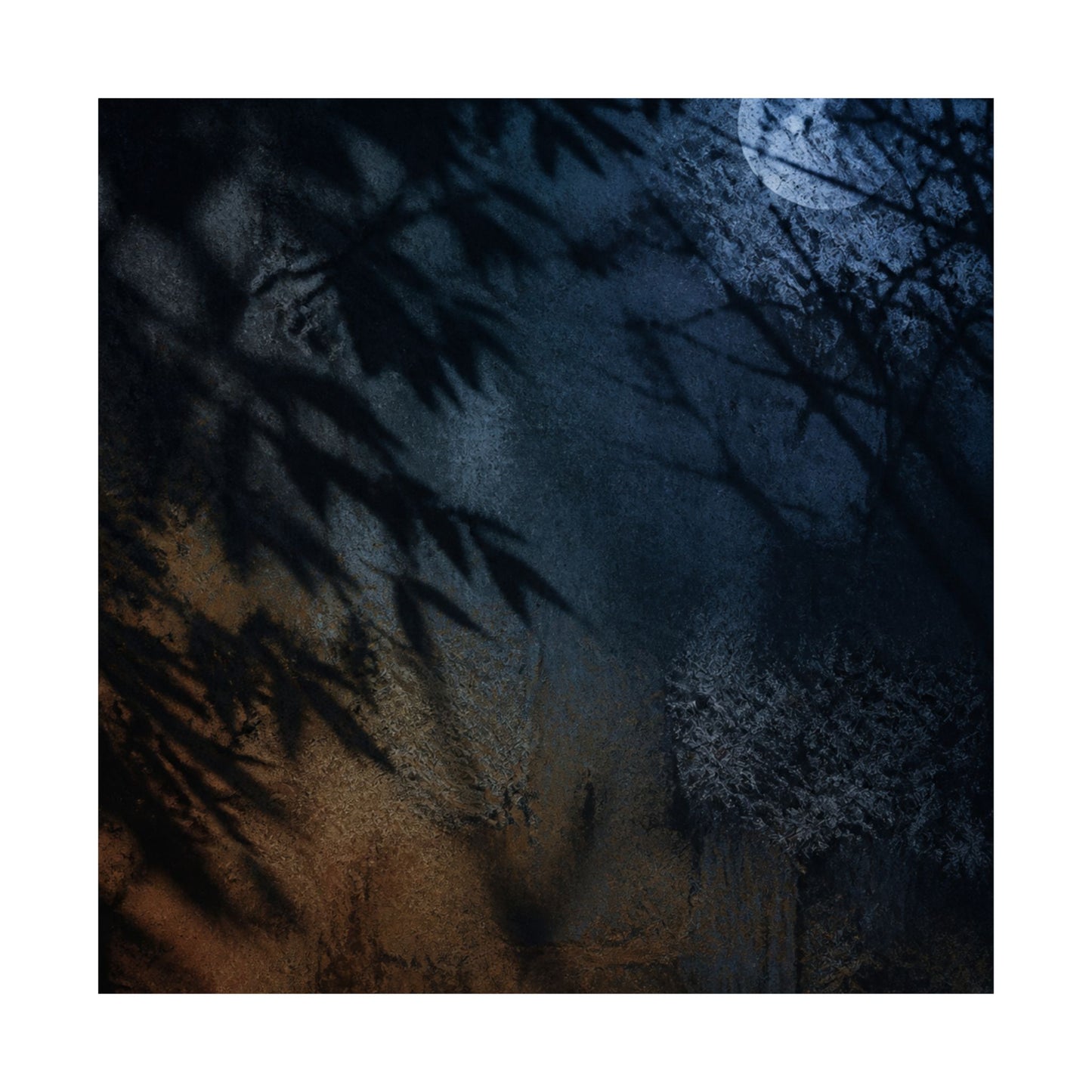 Kanso Shadow Play Wall Art Print - Dark Japandi Shadow Zen
