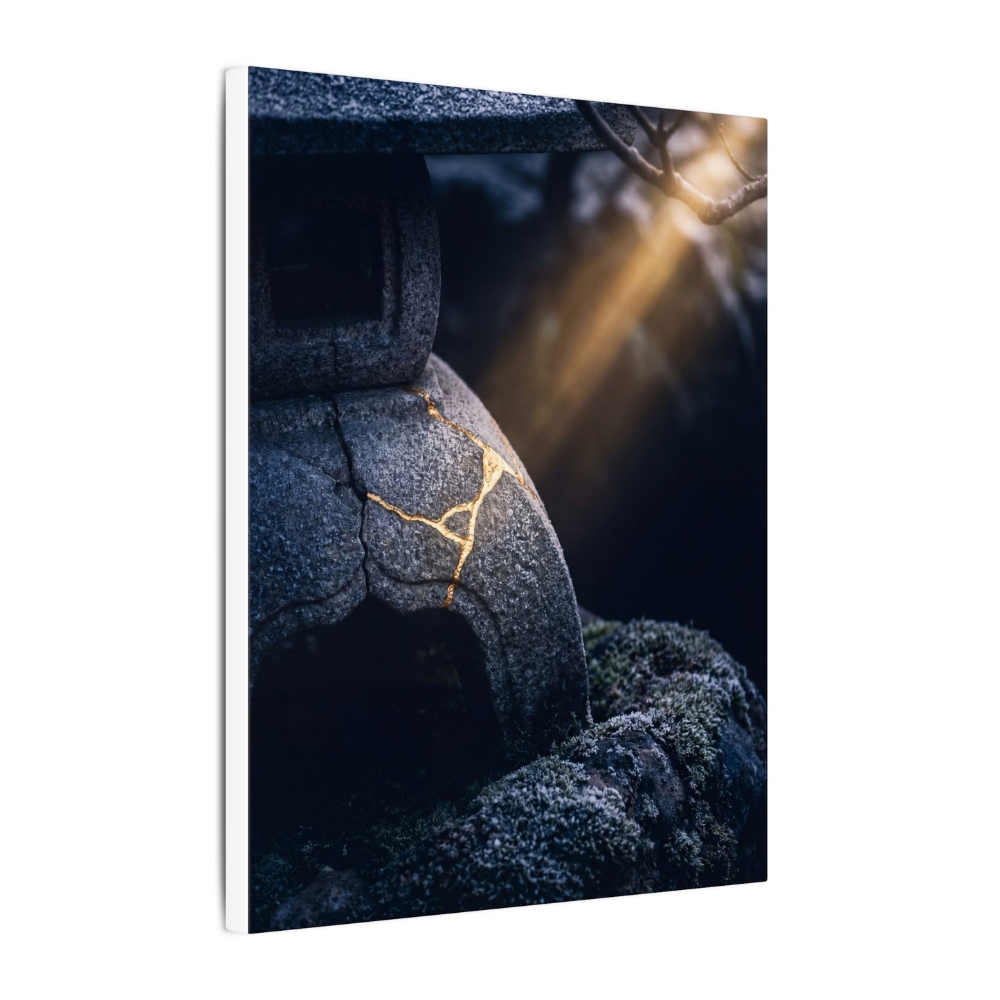 Ma Moonlit Garden Canvas Art - Kintsugi Broken Beauty