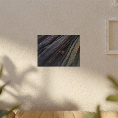 Silk Drape Shadow Zen Canvas Art | Moody Dark Japandi Art