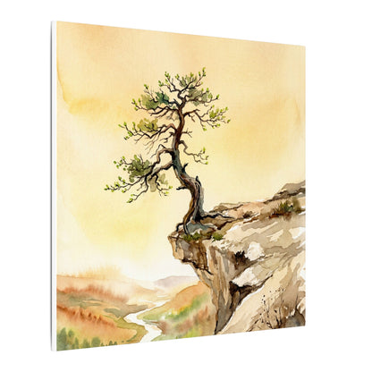 Golden Hour Pine Tree Canvas Art - Japandi Fukinsei