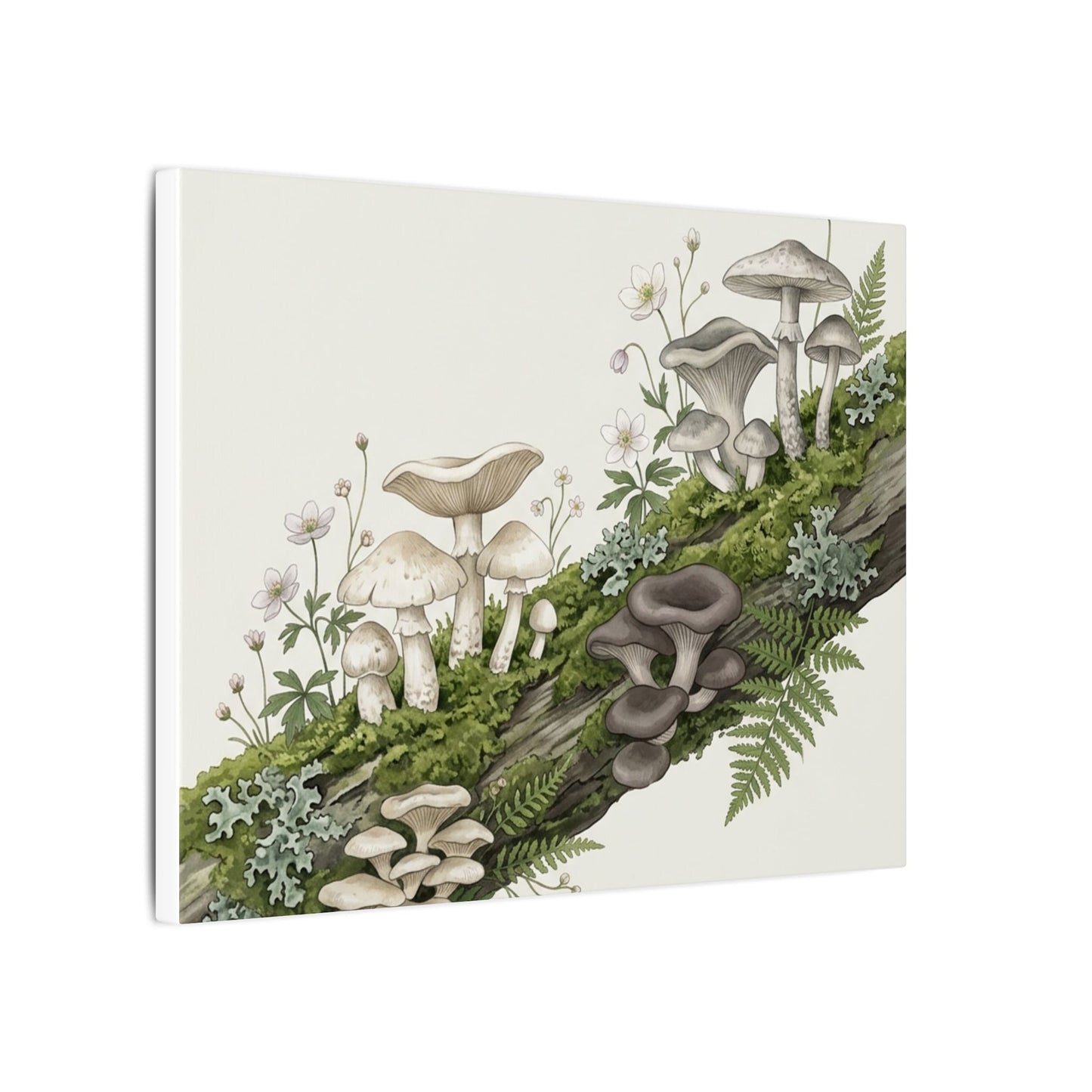 Dried Flowers Spring Canvas Art | Japandi Neutral Design