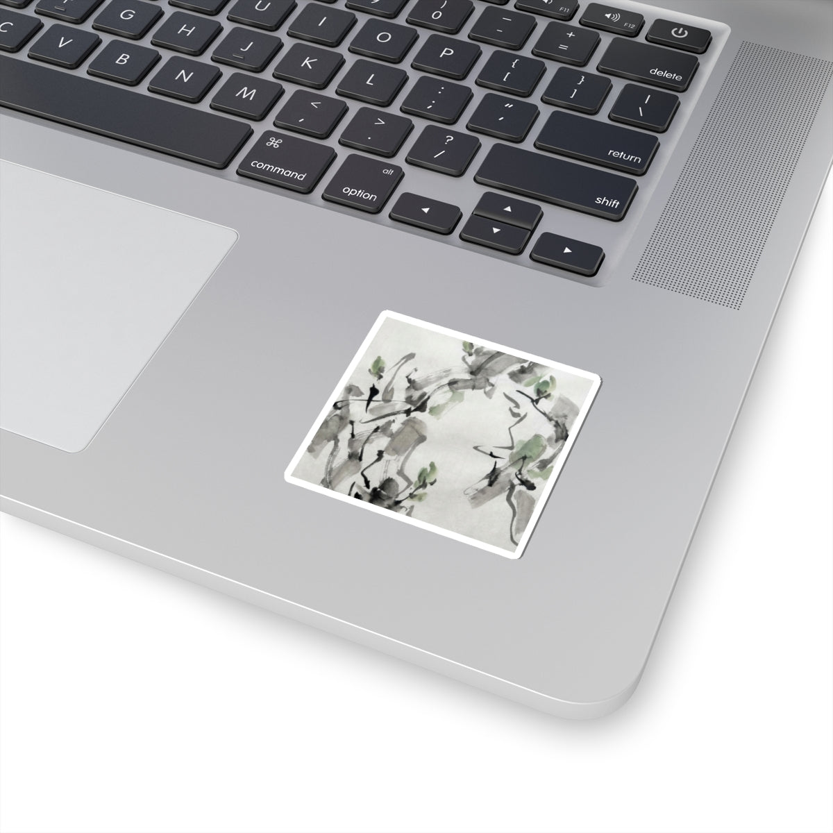 Spring Ink Brushstroke Sumi E Sticker | Tranquil Decor