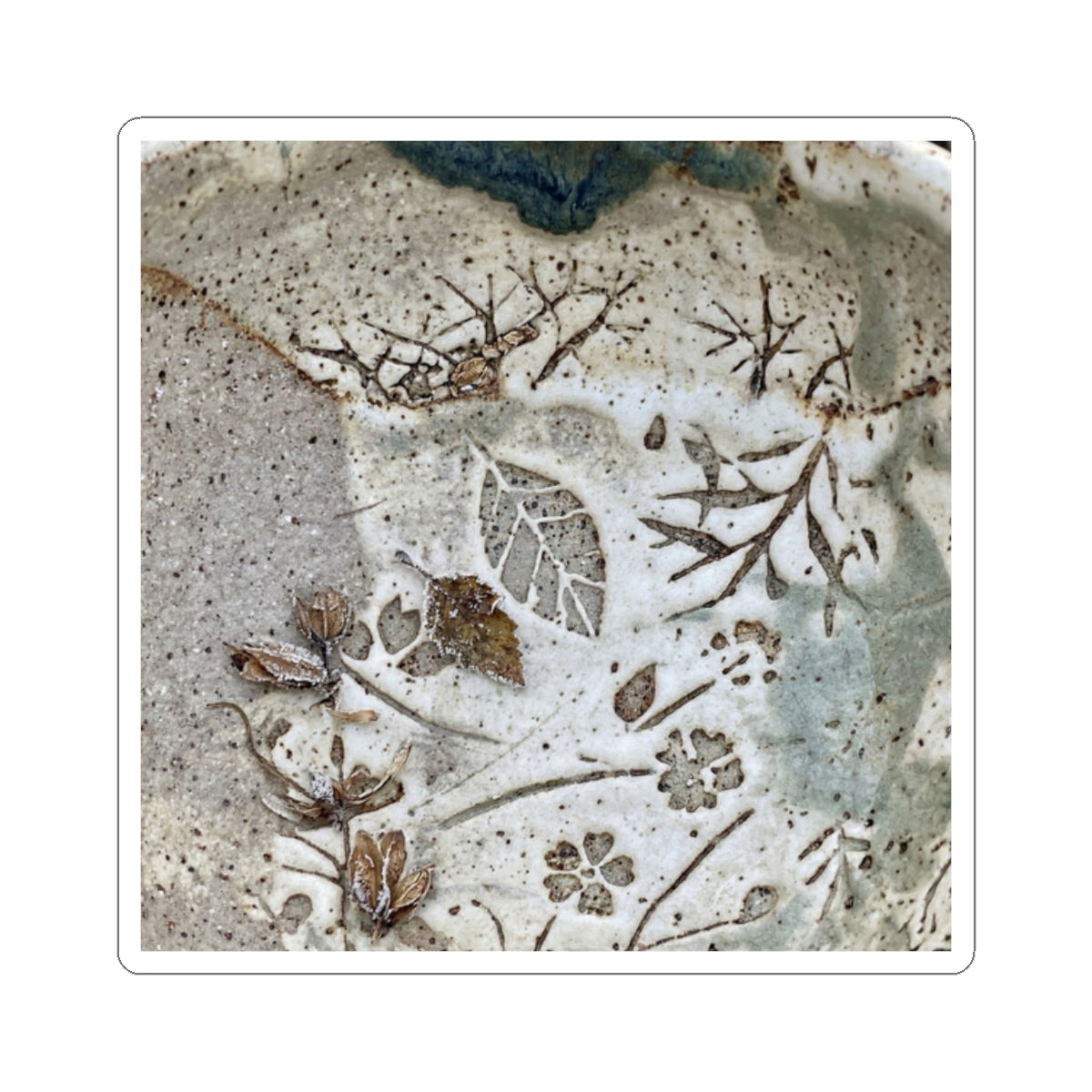 Ceramic Bowl Winter Sticker | Japandi Cozy Design Art Print