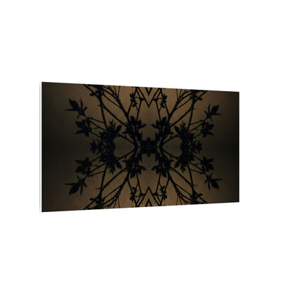Golden Hour Shadow Play Canvas Art - Dark Japandi Seijaku