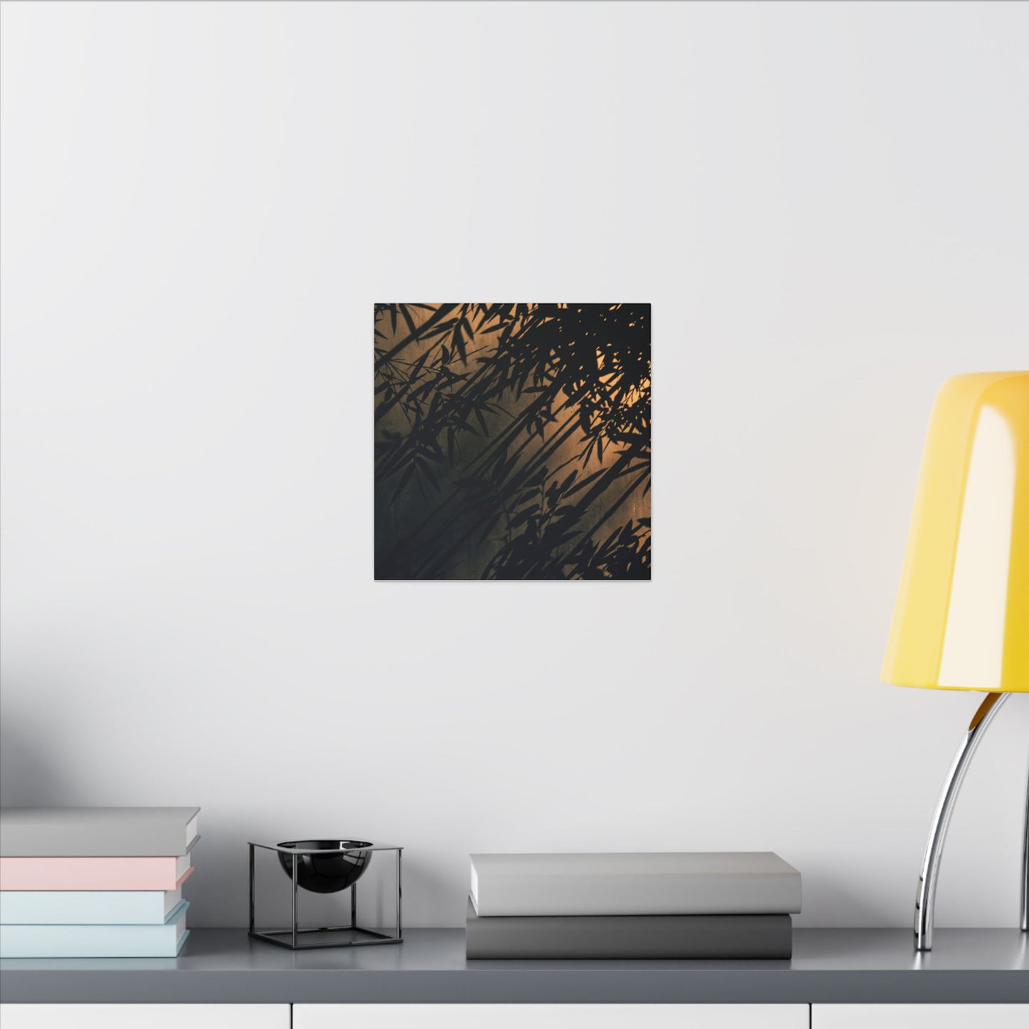 Sophisticated Shadow Play Canvas Art - Shadow Zen Dark Japandi