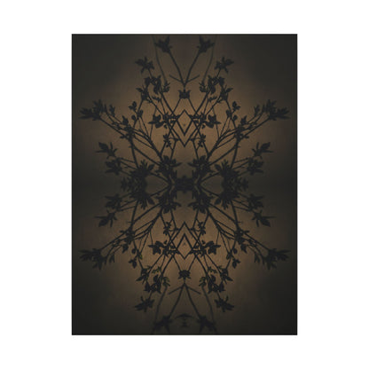 Golden Hour Shadow Play Canvas Art - Dark Japandi Seijaku