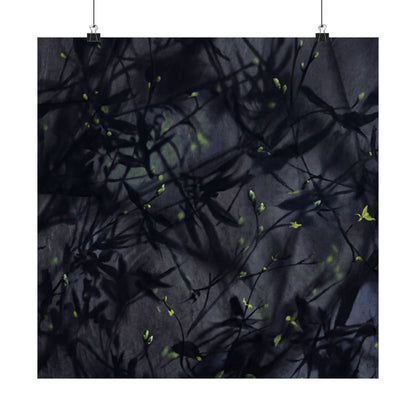 Atmospheric Shadow Play Wall Art Print - Shadow Zen Dark Japandi