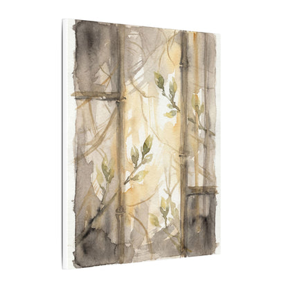 Shoji Screen Spring Canvas Art | Japandi Cozy Design