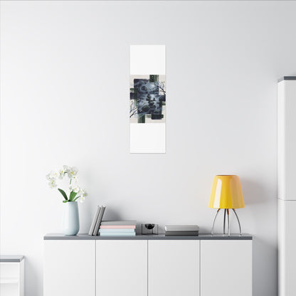 Moonlight River Stones Canvas Art - Zen Shibui